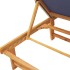 Tumbona con mesa madera maciza de acacia y textileno