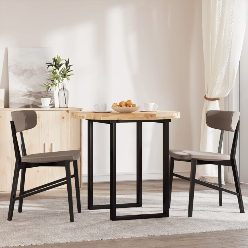 Tablero de mesa redondo madera maciza de acacia Ø80x4