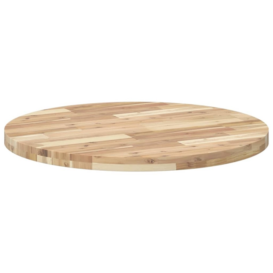 Tablero de mesa redondo madera maciza de acacia Ø80x4
