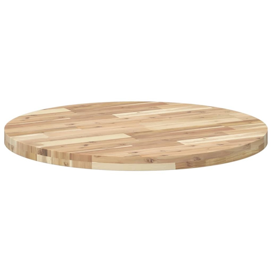 Tablero de mesa redondo madera maciza de acacia Ø80x4