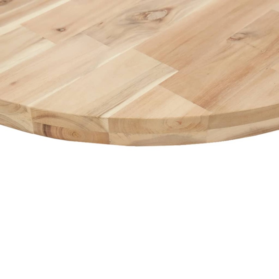 Tablero de mesa redondo madera maciza de acacia Ø80x4