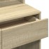 Tocador con espejo color roble Sonoma 130x50x132,5