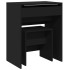 Tocador con taburete negro 60x40x113,5