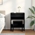 Tocador con taburete negro 60x40x113,5