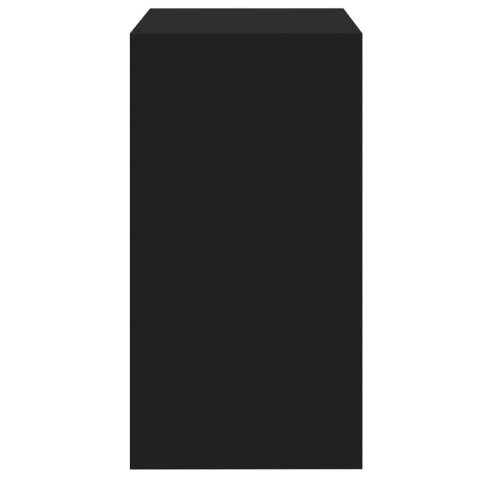 Tocador con taburete negro 60x40x113,5