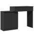Tocador con luces LED negro 115x37x110,5