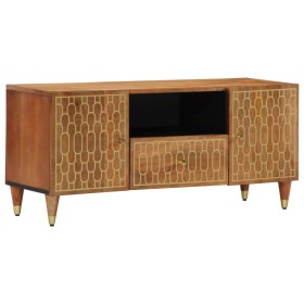 Mueble de TV madera maciza de mango 105x33x46