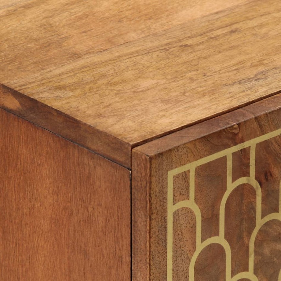 Mueble de TV madera maciza de mango 105x33x46