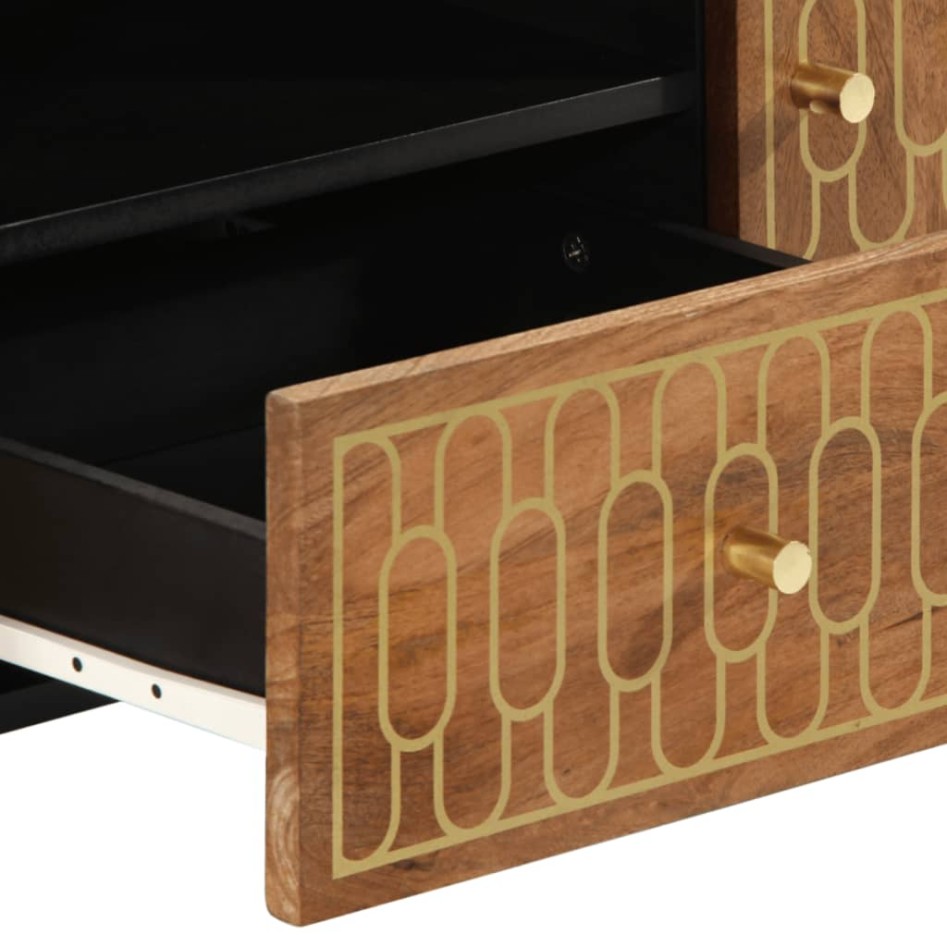 Mueble de TV madera maciza de mango 105x33x46