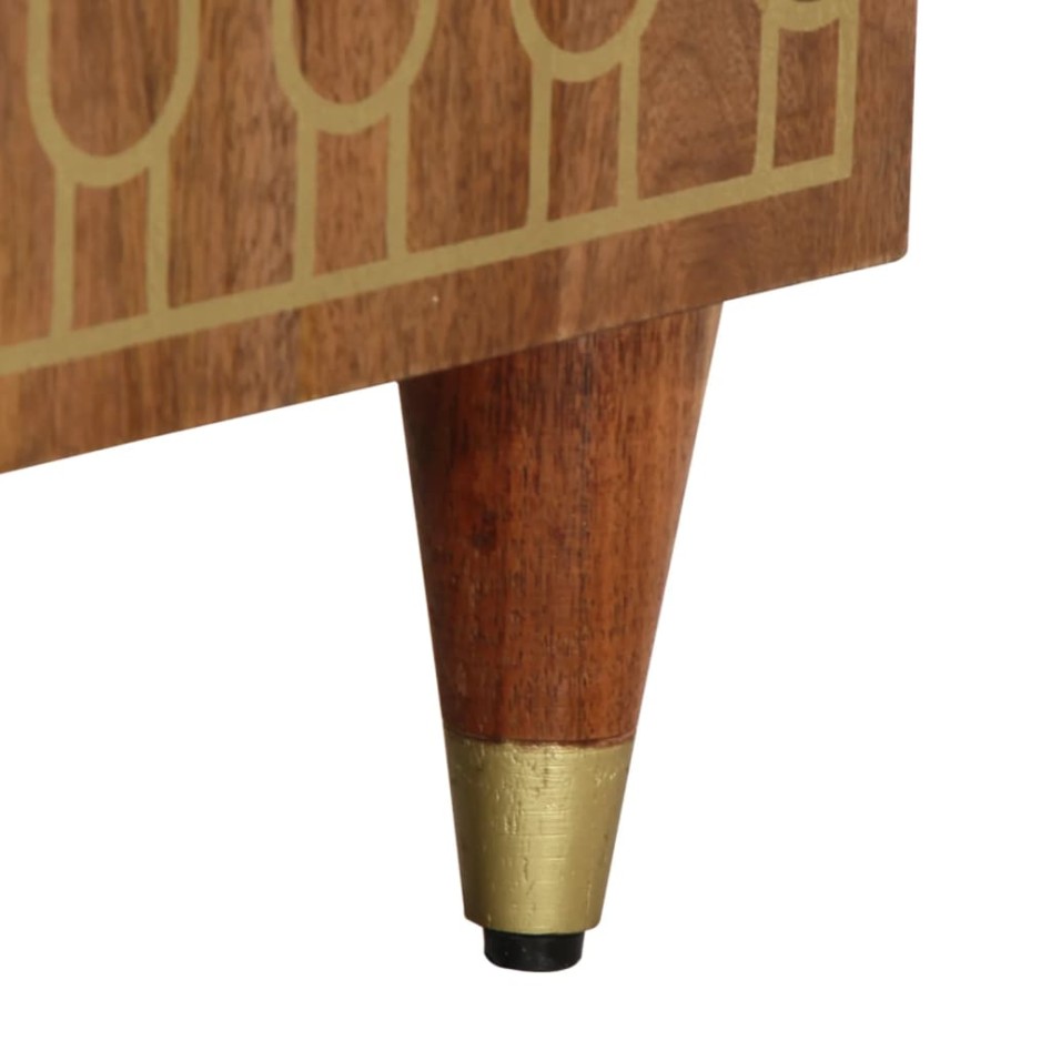 Mueble de TV madera maciza de mango 105x33x46