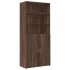 Aparador alto madera de ingeniería marrón roble 80x42,5x249