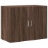 Aparador alto madera de ingeniería marrón roble 80x42,5x249