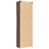 Aparador alto madera de ingeniería marrón roble 80x42,5x249