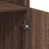 Aparador alto madera de ingeniería marrón roble 80x42,5x249