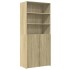 Aparador de madera de ingeniería roble Sonoma 80x42,5x185