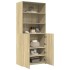 Aparador de madera de ingeniería roble Sonoma 80x42,5x185
