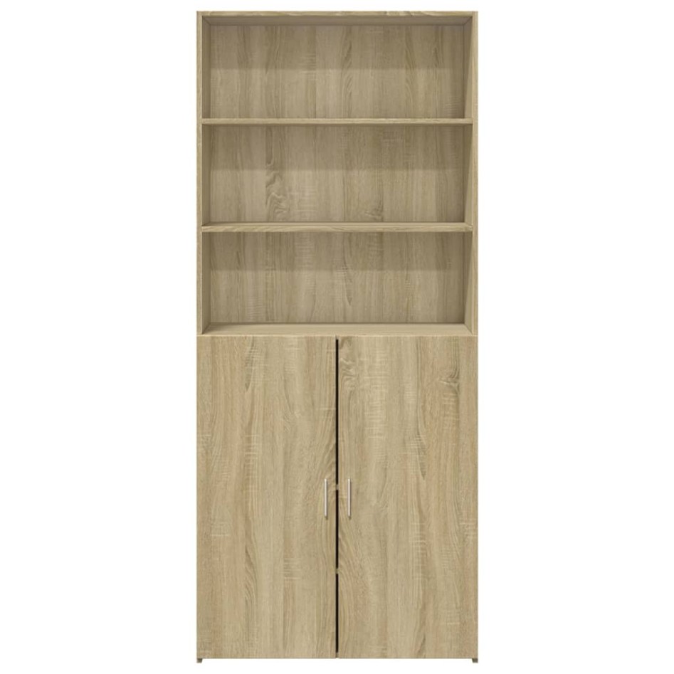 Aparador de madera de ingeniería roble Sonoma 80x42,5x185