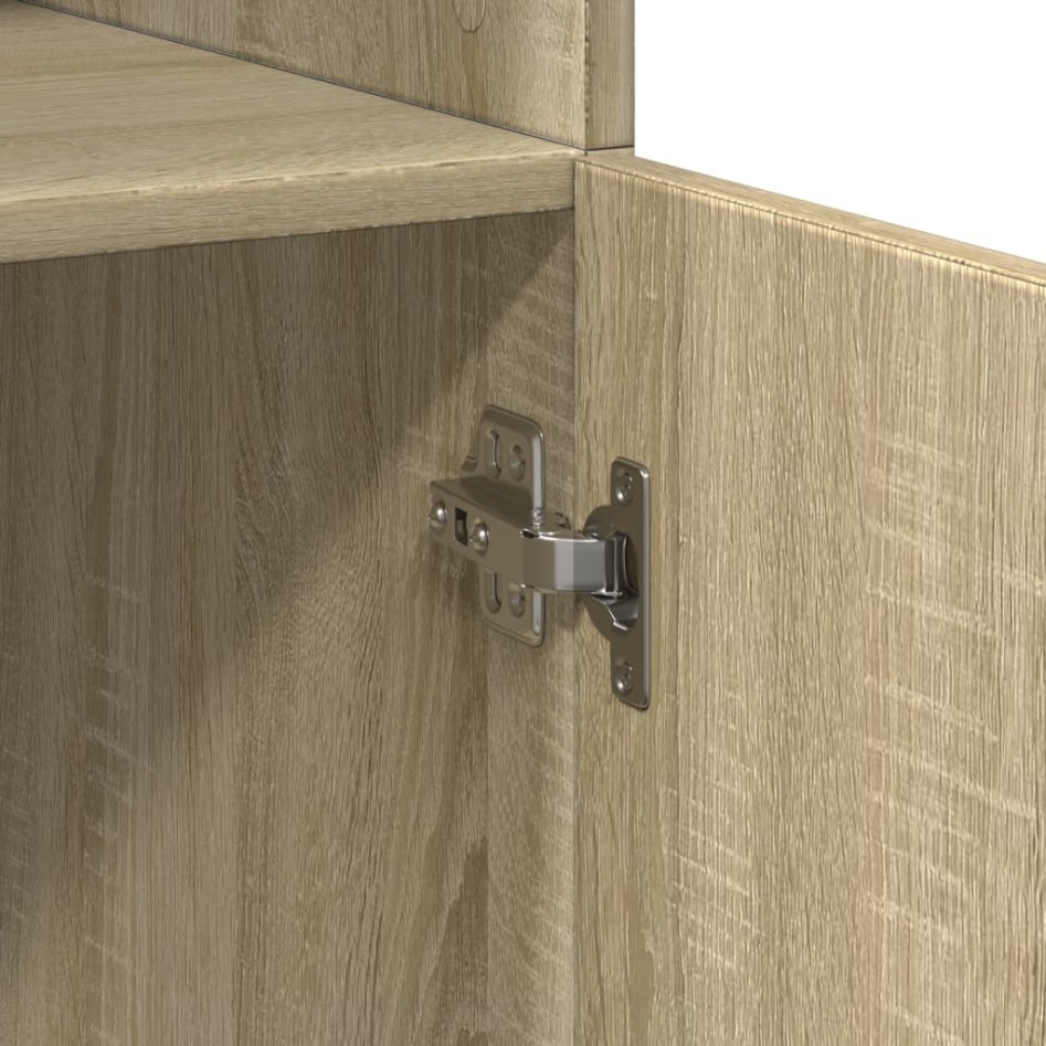 Aparador de madera de ingeniería roble Sonoma 80x42,5x185