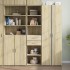 Aparador de madera de ingeniería roble Sonoma 45x42,5x185