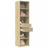 Aparador de madera de ingeniería roble Sonoma 45x42,5x185