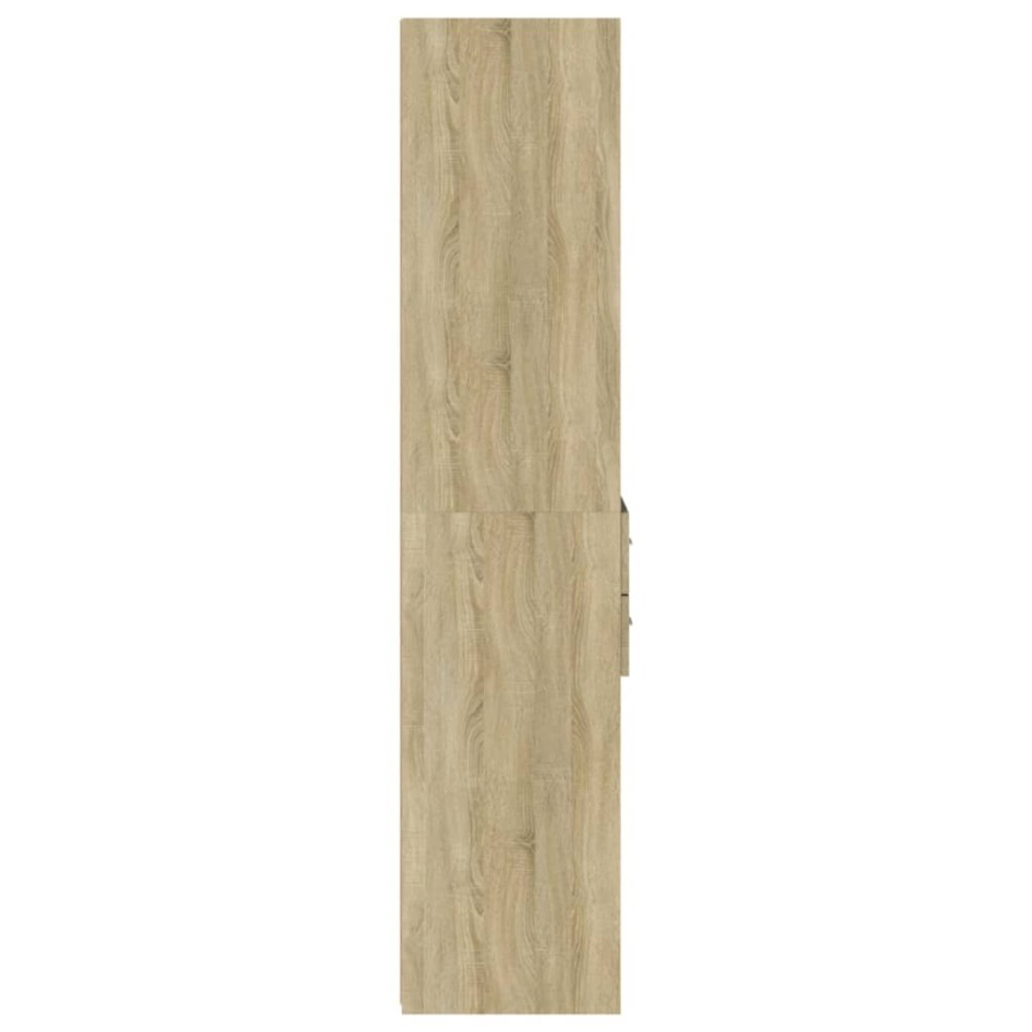 Aparador de madera de ingeniería roble Sonoma 45x42,5x185