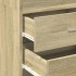 Aparador de madera de ingeniería roble Sonoma 45x42,5x185
