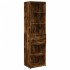 Aparador de madera de ingeniería roble ahumado 50x42,5x185