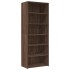 Aparador alto madera contrachapada marrón roble 70x41x185