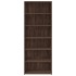 Aparador alto madera contrachapada marrón roble 70x41x185