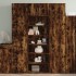Aparador alto madera de ingeniería roble ahumado 70x41x185