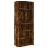 Aparador alto madera de ingeniería roble ahumado 70x41x185