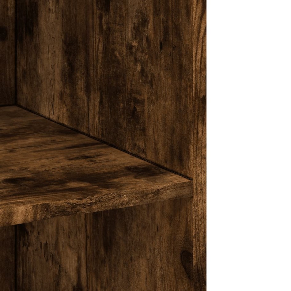 Aparador alto madera de ingeniería roble ahumado 70x41x185