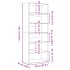 Aparador alto madera de ingeniería roble ahumado 70x41x185