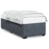 Estructura de cama sin colchón terciopelo gris oscuro 80x200