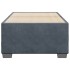 Estructura de cama sin colchón terciopelo gris oscuro 80x200