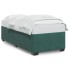 Estructura de cama sin colchón terciopelo verde oscuro