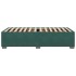 Estructura de cama sin colchón terciopelo verde oscuro