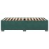 Estructura de cama sin colchón terciopelo verde oscuro
