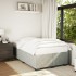 Estructura de cama sin colchón terciopelo gris claro 120x200