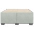 Estructura de cama sin colchón terciopelo gris claro 120x200