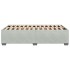 Estructura de cama sin colchón terciopelo gris claro 120x200