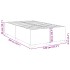 Estructura de cama sin colchón terciopelo gris claro 120x200
