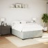 Estructura de cama sin colchón terciopelo gris claro 140x190