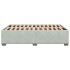Estructura de cama sin colchón terciopelo gris claro 140x190