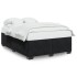 Estructura de cama sin colchón terciopelo negro 140x190