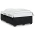 Estructura de cama sin colchón terciopelo negro 120x200