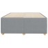 Estructura de cama sin colchón tela gris claro 120x200