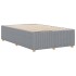 Estructura de cama sin colchón tela gris claro 120x200