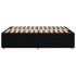 Cama sin colchón tela negro 140x190