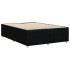 Cama sin colchón tela negro 140x190
